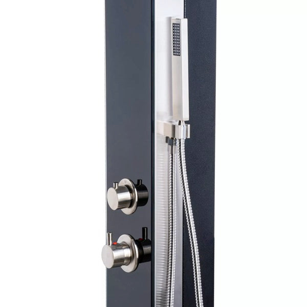 IDEAL Eichenwald Gartendusche Kuba SOLAR | ohne Plattform