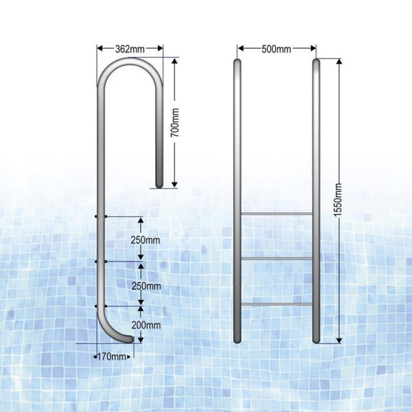 Ovalbecken TAHITI ALL INCLUSIVE SET | Ovalpool | Innenhülle 0,8 mm Blau