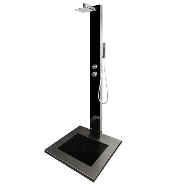 IDEAL Eichenwald Gartendusche Kuba | inkl. WPC Plattform