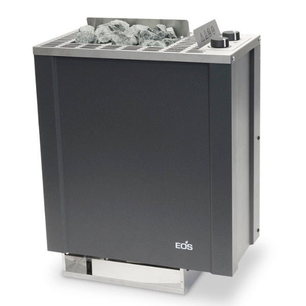 Kompakter Wandofen mit eingebauter Steuerung (Temperaturregelung und Heizzeit). Temperaturfühler direkt im Ofen integriert, keine separate Kabelverlegung. Wechselmöglichkeit der Bedieneinheit von Links auf Rechts Temperaturregelbereich 40 - 100 °C Heizzeitbegrenzung bis 4 Std. Einfacher Tausch der Heizelemente Sehr platzsparende Bauform - nur 24 cm Tiefe, direkte Montage an die Saunawand.