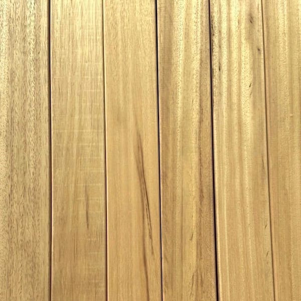 Abachi Saunabanklatten 25 x 80mm | L: 182 bis 240 cm | B-Sort.
