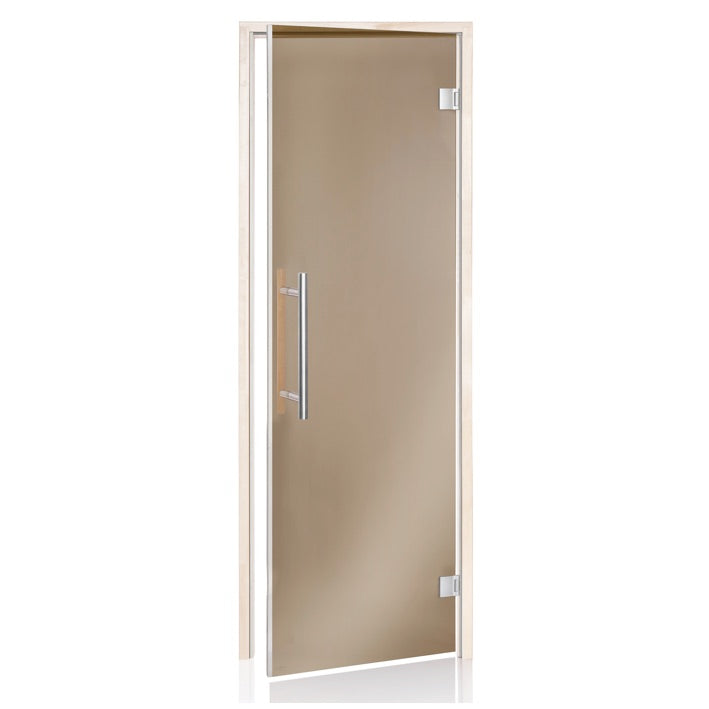 Saunatür Lux Light Bronzeglas 7 x 19 B | Magnethalterung