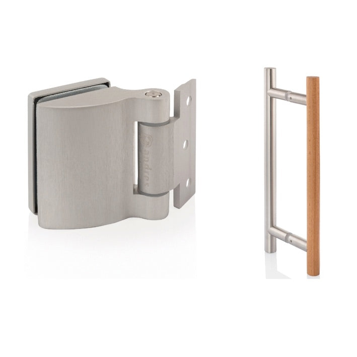 Saunatür Lux Light Klarglas 6 x 19 K | Magnethalterung