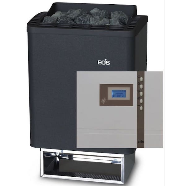 Saunaofen Set | Elektrischer Saunaofen EOS Thermo Tec mit externer Saunasteuerung Econ D1 für die klassische finnische Sauna