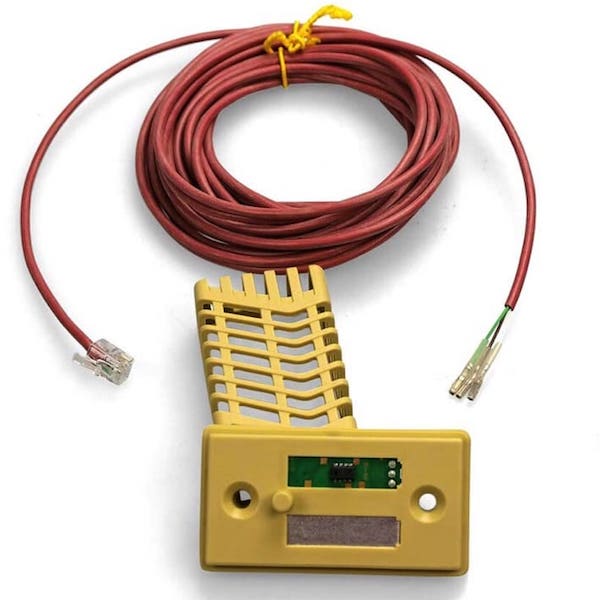 Kombifühler für EOS Compact HC, H18 Bank- und Feuchtefühler Der Kombifühler mit Feuchte und Temperatursensor ermöglichht die exakte Regulierung der relativen Luftfeuchtigkeit und Temperatur im Bankbereich. Das Steuergerät errechnet den Mittelwert und sorgt somit für ein optimales Saunaklima.