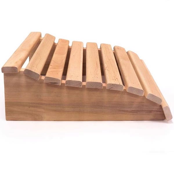 Ergonomische Sauna Kopfstütze Schwarzerle "M"