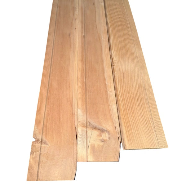 Sauna Profilholz Hemlock B-Sortierung 16 x 96 mm | L: 199 bis 244 cm